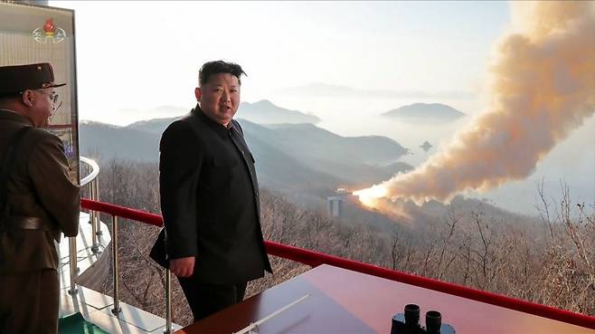 김정은 북한 국무위원장. 조선중앙TV 연합뉴스