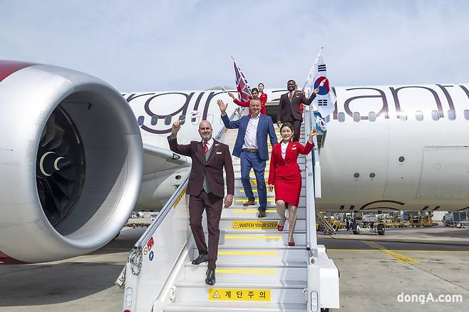 버진애틀랜틱이 14일 오전, 서울과 런던을 잇는 정규 노선의 운항을 공식 시작하며 한국 시장 진출의 신호탄을 쏘아 올렸다. 버진애틀랜틱 제공