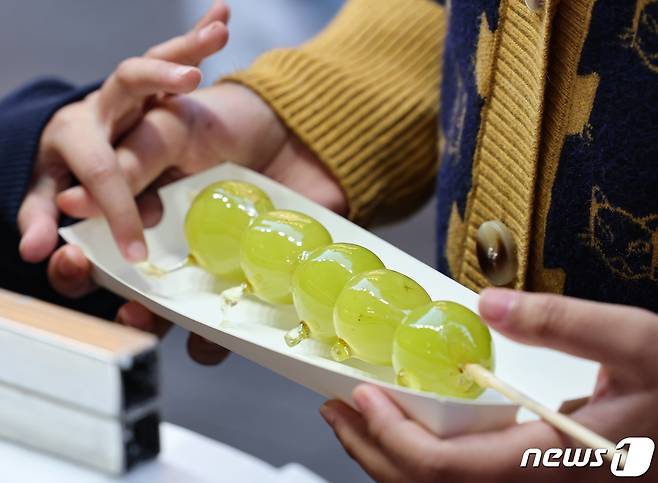 서울 시내 한 탕후루 판매점의 모습. 2023.10.17 ⓒ 뉴스1 김도우 기자