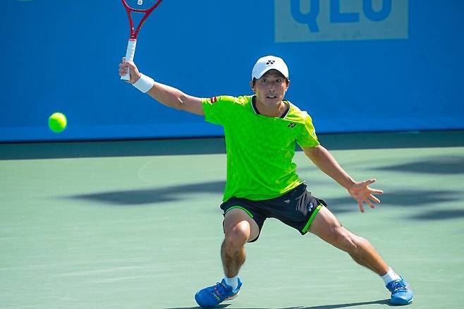 부산오픈 8강에 진출한 노구치 리오. 사진/부산오픈조직위