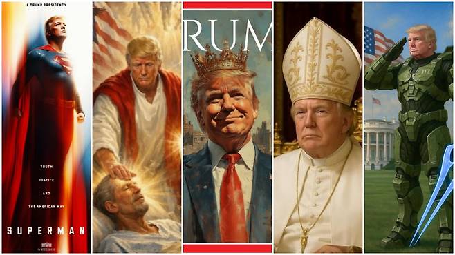 트럼프 합성사진