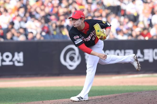 KIA의 새 마무리 후보 성영탁.연합뉴스