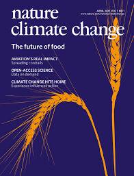 2011년 4월 첫 출간된 네이처 기후변화 1호 표지.