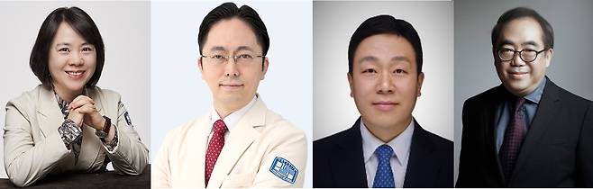 서울성모병원 정정임(왼쪽부터) 영상의학과 교수, 윤종찬 순환기내과 교수, 한경림 한국과학기술연구원(KIST) 뇌과학연구소 박사, 안도열 서울시립대 명예석좌교수.[서울성모병원 제공]