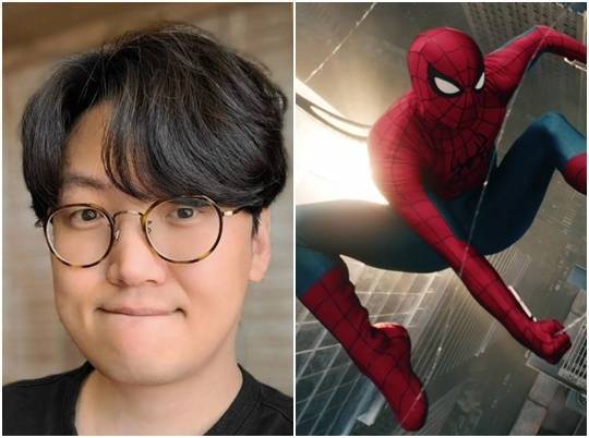 (왼쪽)황석희 소셜 미디어-영화 ‘스파이더맨: 브랜드 뉴 데이’ 스틸