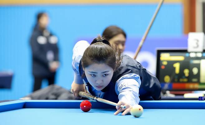 안동시장배 2연패를 노리는 김하은. 연맹