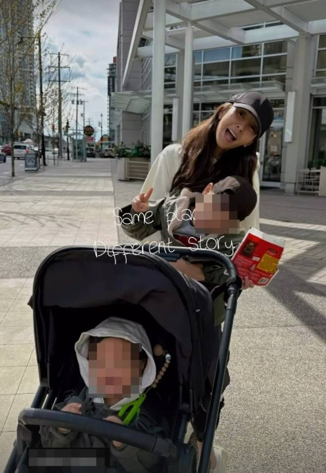 가수 지나가 지인의 아이들과 함께 일상을 보내고 있다. / 사진=지나 SNS