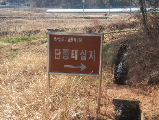 단종 태실지 안내판