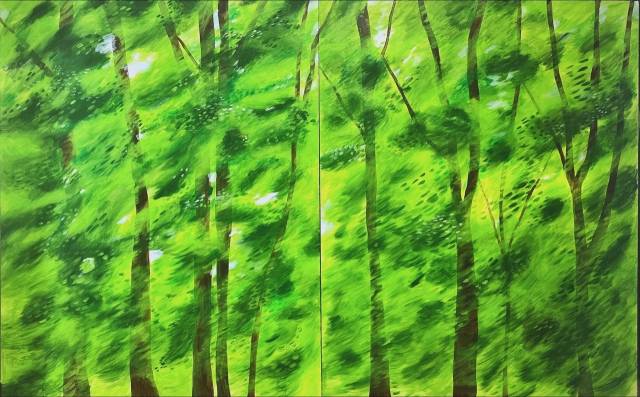 김서영, 마음의 숲, 영상설치, 2025. 갤러리 재희 제공