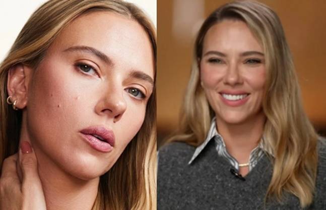 사춘기부터 피부 트러블로 고민한 스칼렛 요한슨은 늘 진한 화장으로 가렸다고 밝혔다. 사진=스칼렛 요한슨 SNS, CBS 캡처