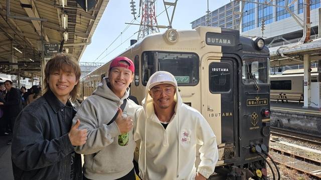 SBS Plus 새 예능프로그램 '상남자의 여행법 in 규슈' 제작진이 가수 대성 김종국, 방송인 추성훈(왼쪽부터)의 일본 여행 사진을 공개했다. /SBS Plus