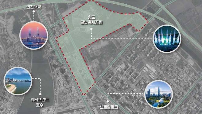 인천 F1 그랑프리 서킷안. [인천시]