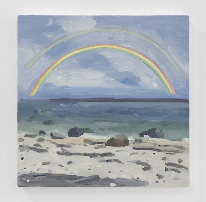 모린 갈라스의 ‘Rocky Beach, Rainbow’(2025) <글래드스톤>