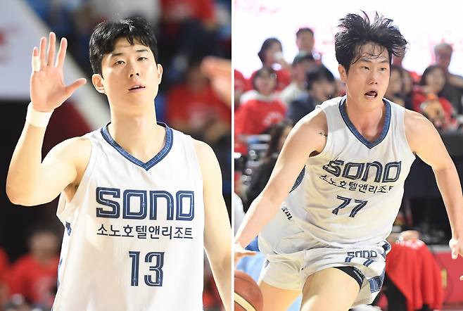 고양 소노 임동섭(왼쪽), 최승욱 I KBL 제공