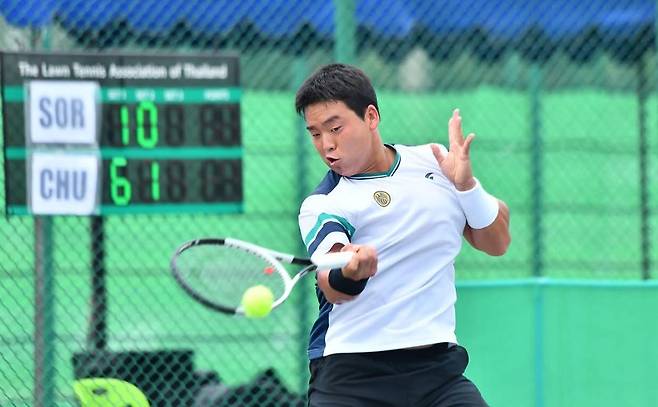 2026 광주오픈국제남자챌린저대회에 출전하는 정윤성
 (광주시테니스협회 제공)