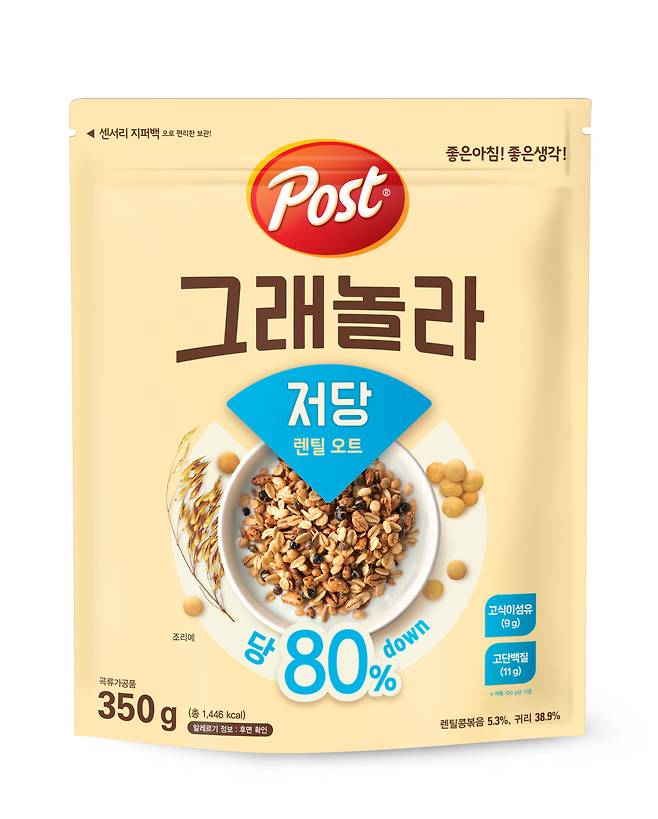 포스트 그래놀라 저당 렌틸 오트.(사진제공=동서식품)