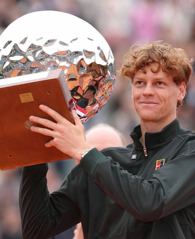 마이애미 오픈에서 우승한 야닉 시너. 대회 SNS