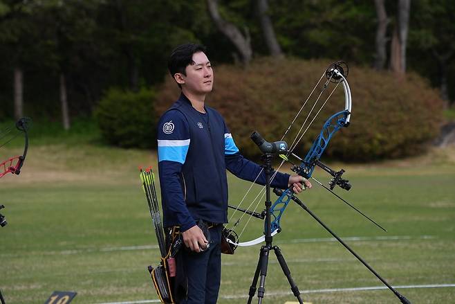 17일 끝난 2026 양궁 국가대표 최종 선발전에서 아이치-나고야 아시안게임 컴파운드 남자 대표로 뽑힌 김종호. 사진 대한양궁협회