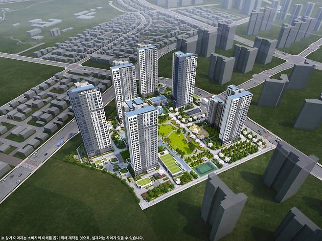 고덕신도시 아테라 조감도. 금호건설 제공