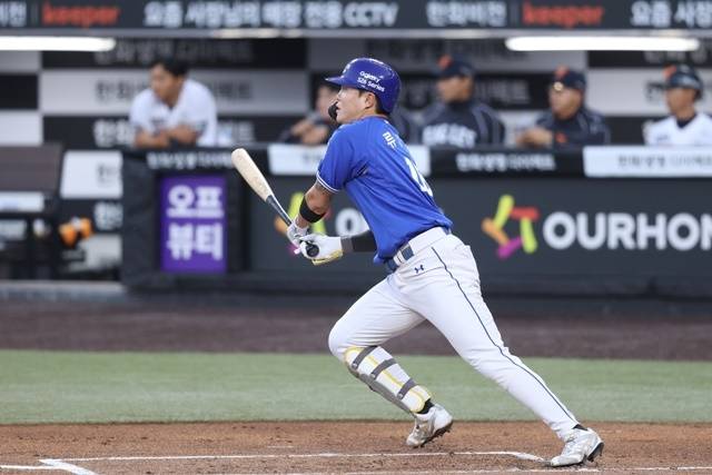 류지혁은 최근 연일 맹타로 삼성 타선을 이끌고 있다. 사진=삼성 제공
