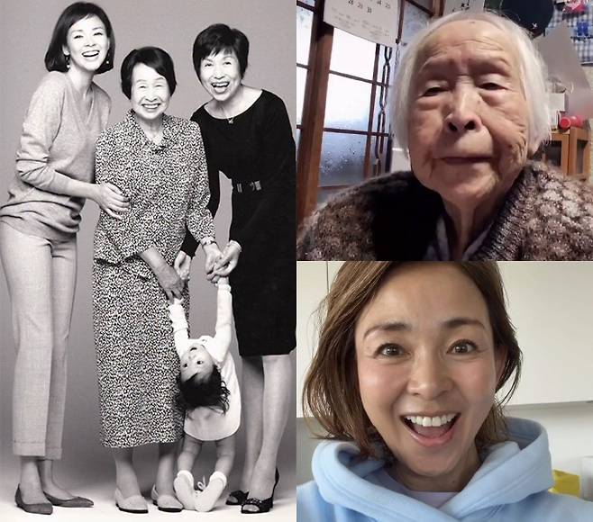 격투기 선수 추성훈의 아내인 일본 모델 야노 시호가 할머니의 100번째 생신을 축하했다./사진=야노 시호 인스타그램