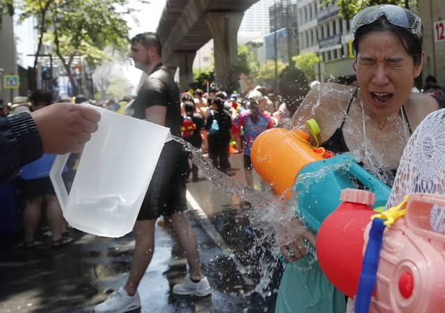 13일 태국 방콕에서 열린 송끄란 현장. EPA통신 연합뉴스