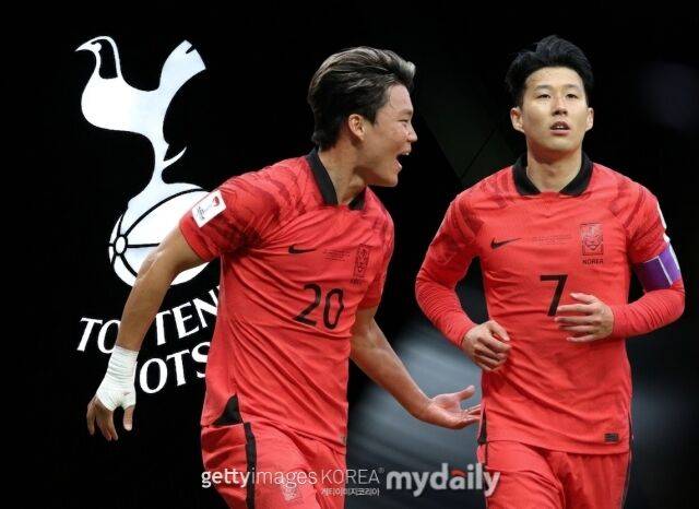 손흥민과 오현규/게티이미지코리아