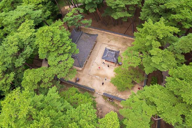 청령포내 단종이 머물던 곳 [지자체 관광기획 지엔씨이십일 드론 촬영]