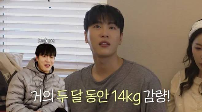 [서울=뉴시스] 가수 문원이 결혼을 앞두고 14kg 가량을 감량한 모습을 공개해 화제다. (사진='어떠신지?!' 캡처)