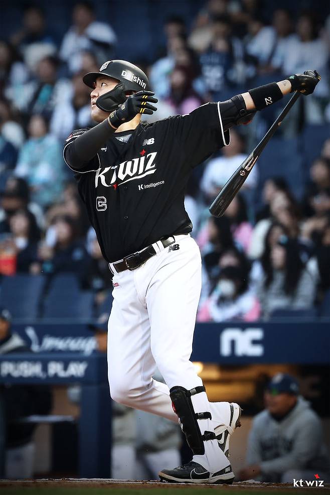 [서울=뉴시스] 프로야구 KT 위즈의 장성우. (사진 = KT 위즈 제공) *재판매 및 DB 금지