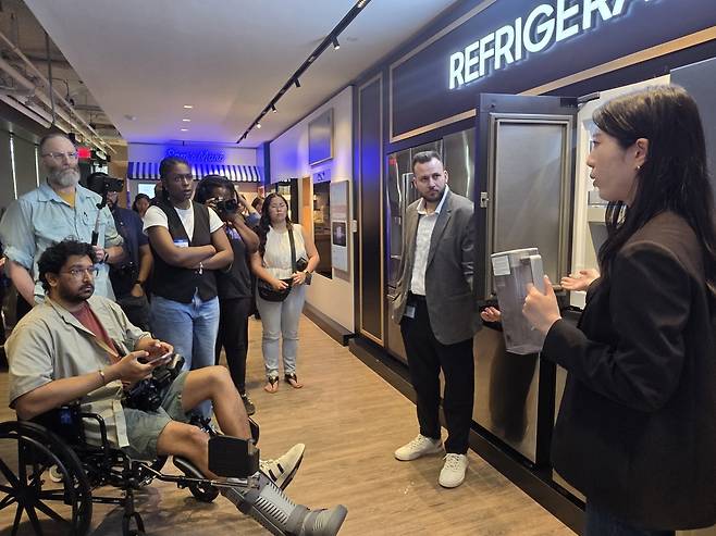 삼성전자가 15일(현지시간)부터 이틀간 미국에서 가전 기술 세미나 ‘더 브리프 뉴욕(The Brief New York)’을 열고 인공지능(AI) 기반의 차별화된 홈 라이프스타일을 소개했다. 사진제공=삼성전자