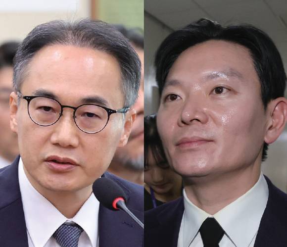 이원석 전 검찰총장(왼쪽)과 쌍방울 대북송금 사건을 수사했던 박상용 검사 ⓒ시사저널 박은숙