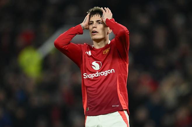 맨유 시절 알레한드로 가르나초. Getty Images