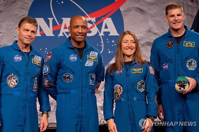 '아르테미스 2호'에 탑승했던 4명의 우주비행사 [AFP=연합뉴스. 재판매 및 DB 금지]
