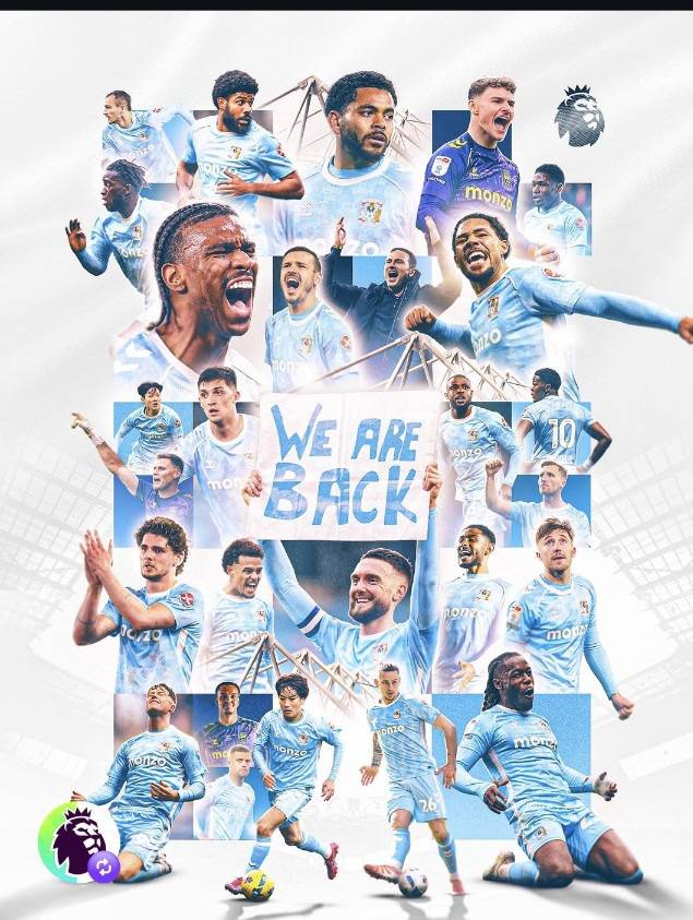 코번트리 1부 승격 기념 포스터, 양민혁의 얼굴이 보인다.   캡처=코번트리  SNS