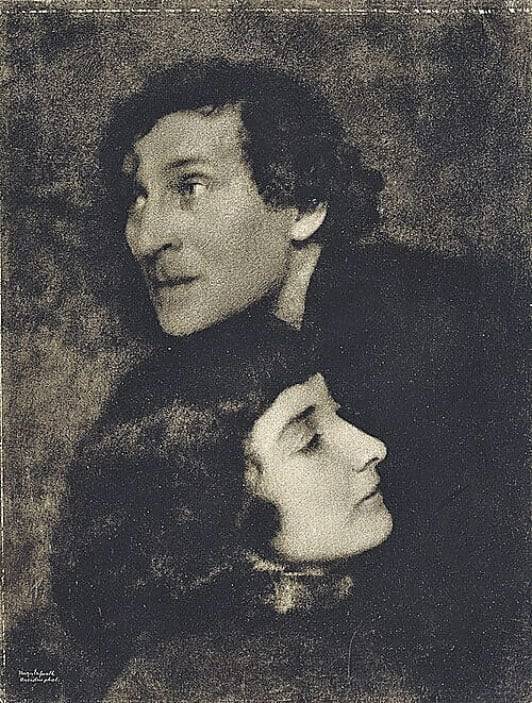 1923년 사진 속 샤갈과 벨라. /크리스티