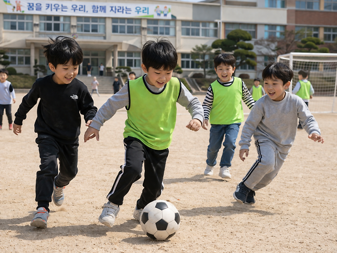 2026년 어린이는 축구도 마음대로 못 한다. 사진=chatgpt 생성