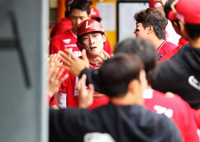 최지훈은 18일 NC전에서 홈런을 쳤다. 사진=연합뉴스