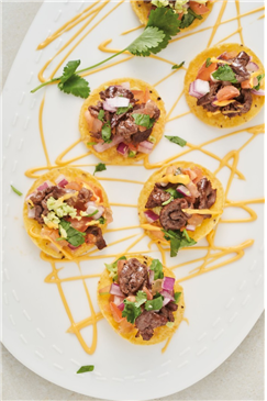 한우 나초 타코.