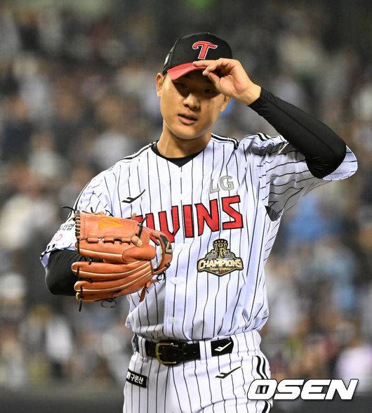 [OSEN=이대선 기자] LG 우강훈 2026.04.14 /sunday@osen.co.kr