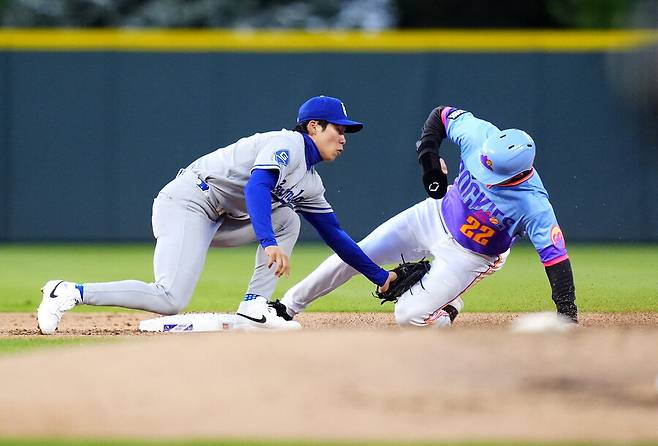 ▲ 수비하는 김혜성. ⓒ연합뉴스