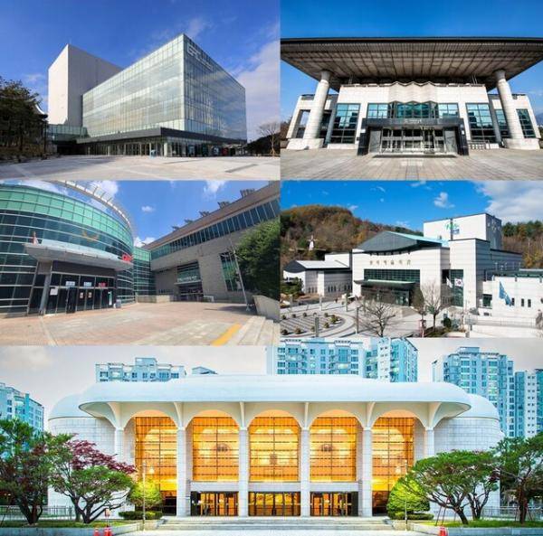 ◇한국문화예술회관연합회 강원지회의 ‘강원지역 공연교류 협력사업 업무협약’에 참여한 도내 공연장들. 협약에는 △강릉아트센터 △원주치악예술관 △인제하늘내린센터 △태백문화예술회관 △춘천문화예술회관이 참여했다.