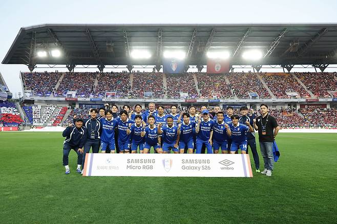 수원 삼성 선수들. 제공 | 프레인스포츠