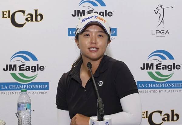 2026년 미국여자프로골프(LPGA) 투어 JM이글 LA 챔피언십에 출전한 김세영 프로가 2라운드 경기 후 인터뷰하는 모습이다. 사진출처=LPGA가 제공한 인터뷰 영상 화면 켑처 (사진을 무단으로 사용하지 마십시오.)