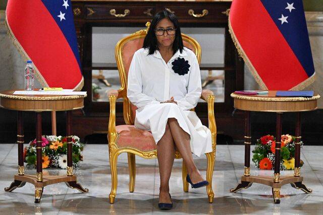 델시 로드리게스 베네수엘라 임시 대통령. AFP연합뉴스