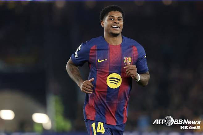 2025-26시즌 FC 바르셀로나에서 활약 중인 마커스 래시포드. 사진=AFPBBNews=News1