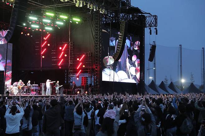 [인천=뉴시스] 딥 퍼플 내한공연 현장. (사진 = 파라다이스 시티 제공) 2026.04.19 photo@newsis.com *재판매 및 DB 금지