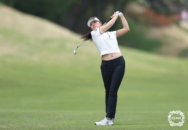 김민솔 선수 경기 중