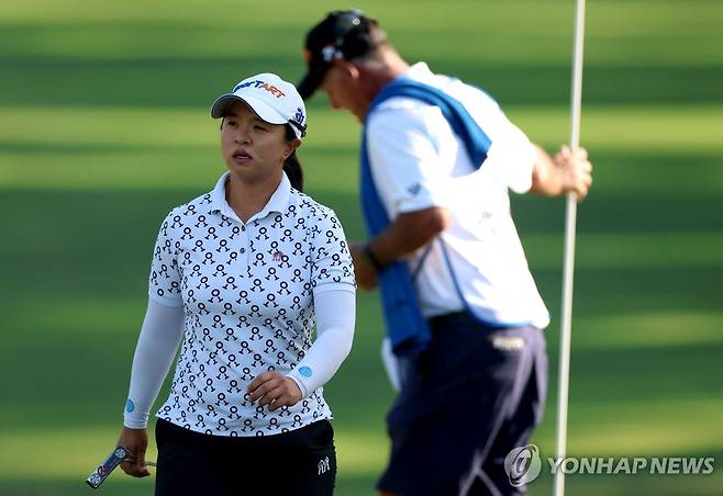 LA 챔피언십 3라운드에서 김세영의 모습 [게티이미지/AFP=연합뉴스]