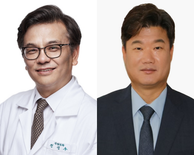 전신수 전략위원장 겸 R&BD위원장(왼쪽)과 박희덕 부회장 겸 R&BD위원장.(사진제공=팜젠사이언스)